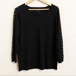 Black Rivet sparkling black sweater